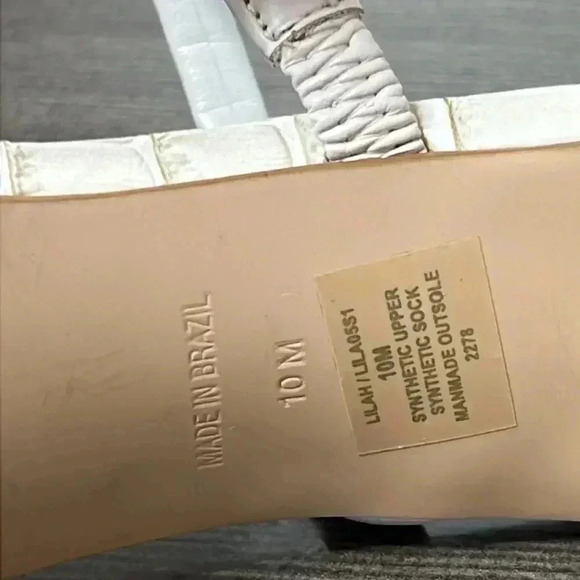 NEW Steve Madden Lilah Heeled Sandals, Bone White, Size 10 - Picture 9 of 10